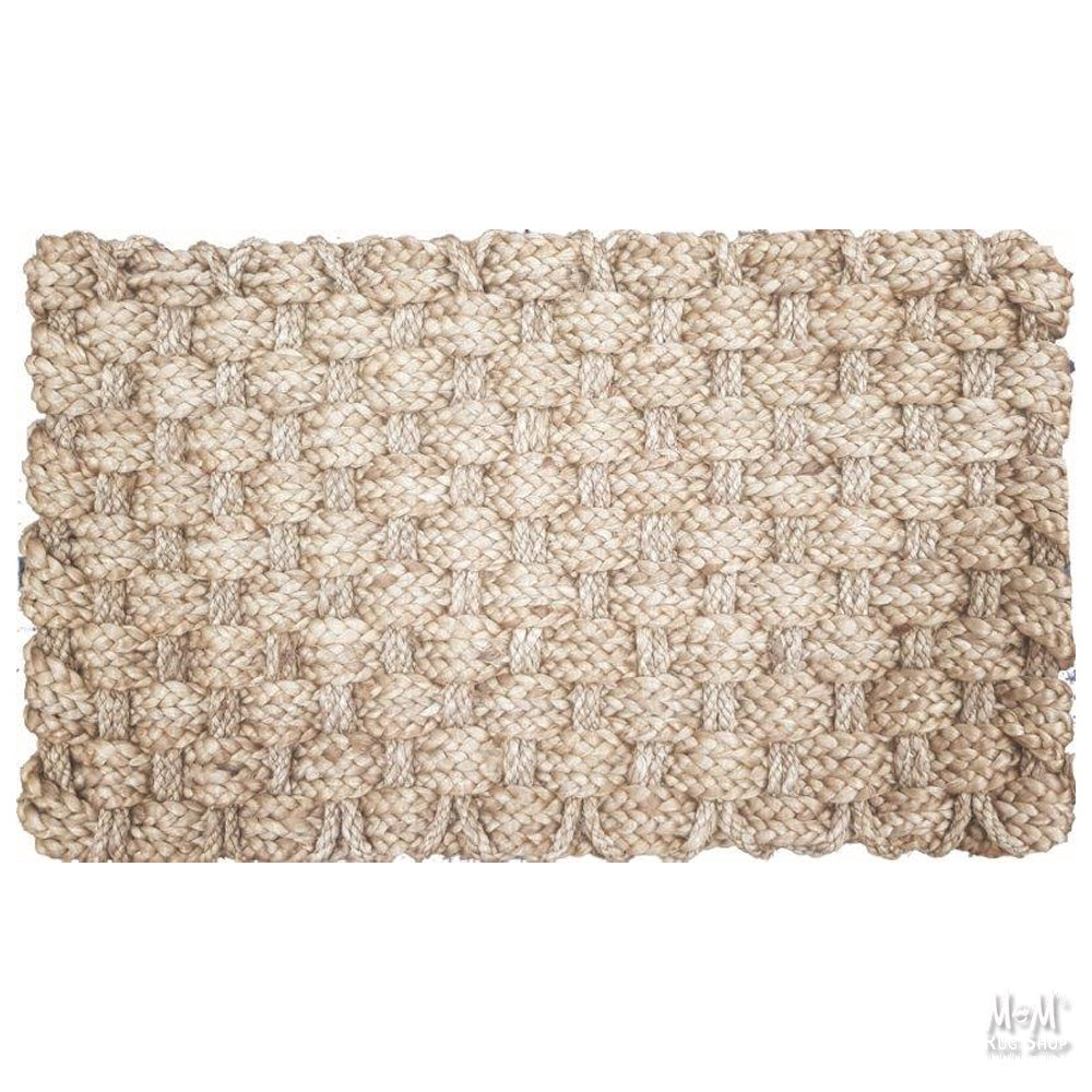 Doormat Jute Square Weave