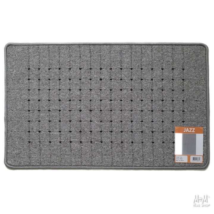 Jazz Grey Black Rubber Backed Mats