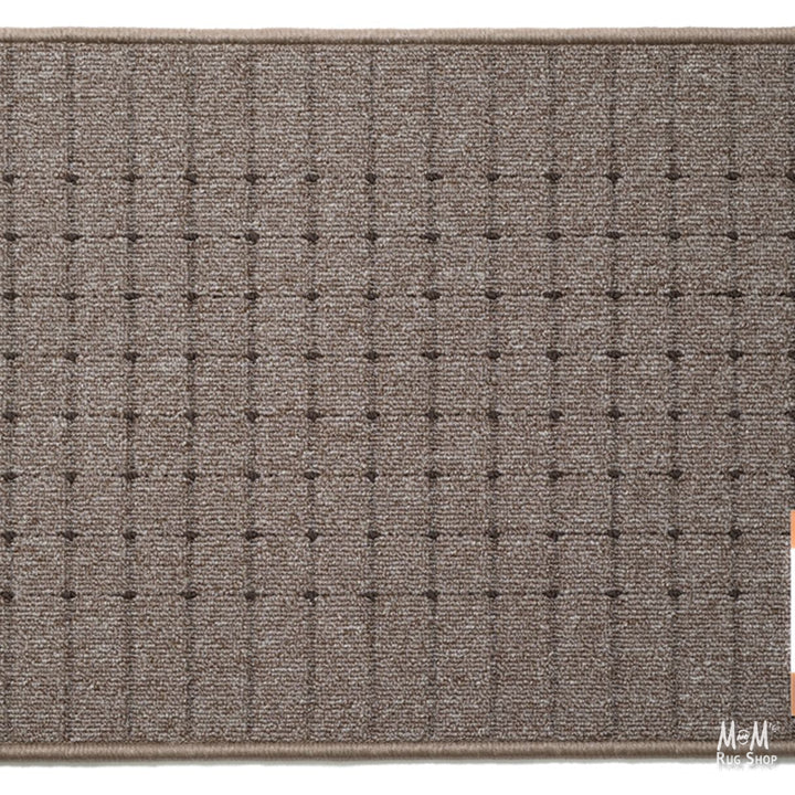 Jazz Taupe Dark Brown Rubber Backed Mats